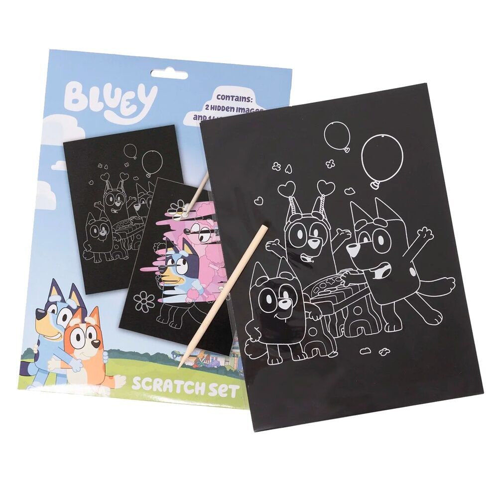 Bluey Scratch stationery set Nerdscape