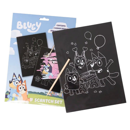 Bluey Scratch stationery set Nerdscape