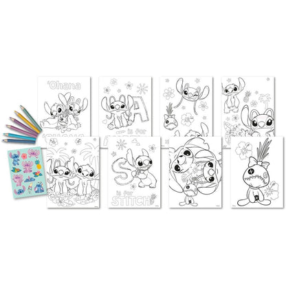 Disney Stitch colouring stickers set Nerdscape