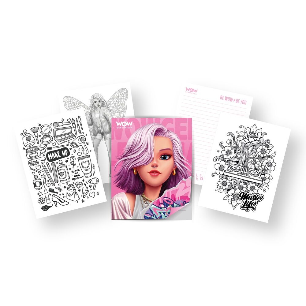 Wow Generation Colouring Book + 8 Metallic Gel pencils