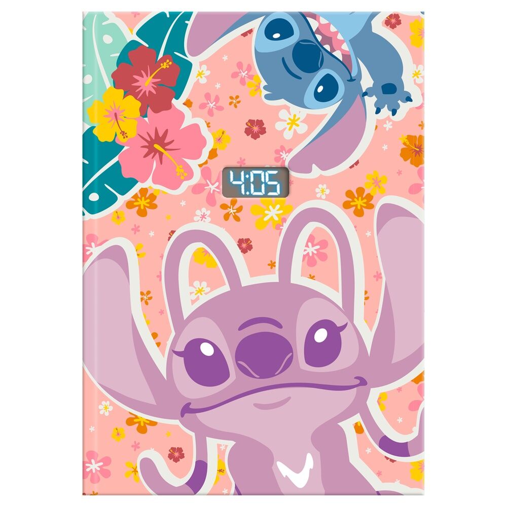 Disney Stitch notebook with digital watch Nerdscape