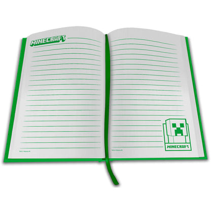 Minecraft Notebook with led clock Nerdscape