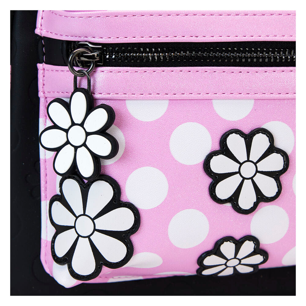 Loungefly Disney Minnie Floral Rock the Dots backpack Nerdscape