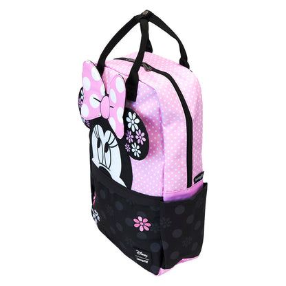 Loungefly Disney Minnie Floral Rock the Dots nylon backpack Nerdscape