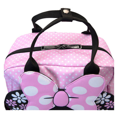 Loungefly Disney Minnie Floral Rock the Dots nylon backpack Nerdscape