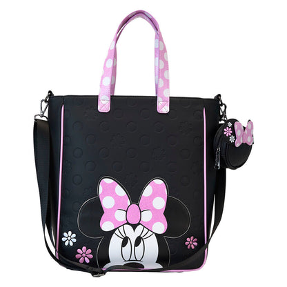Loungefly Disney Minnie Floral Rock the Dots tote bag with coin bag Nerdscape