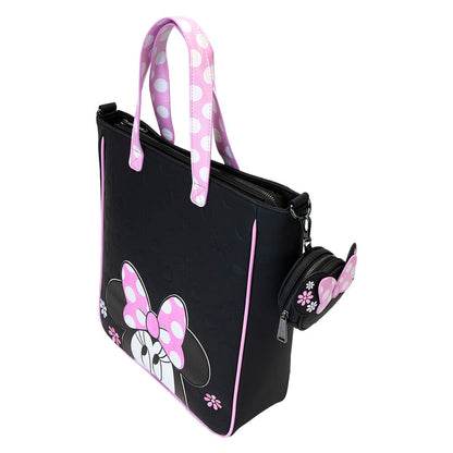 Loungefly Disney Minnie Floral Rock the Dots tote bag with coin bag Nerdscape