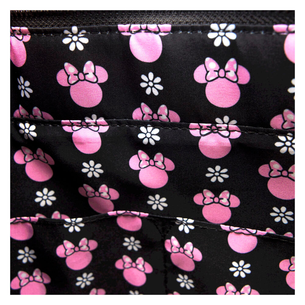 Loungefly Disney Minnie Floral Rock the Dots tote bag with coin bag Nerdscape