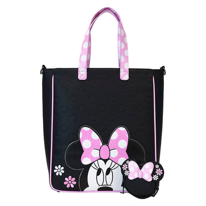 Loungefly Disney Minnie Floral Rock the Dots tote bag with coin bag Nerdscape