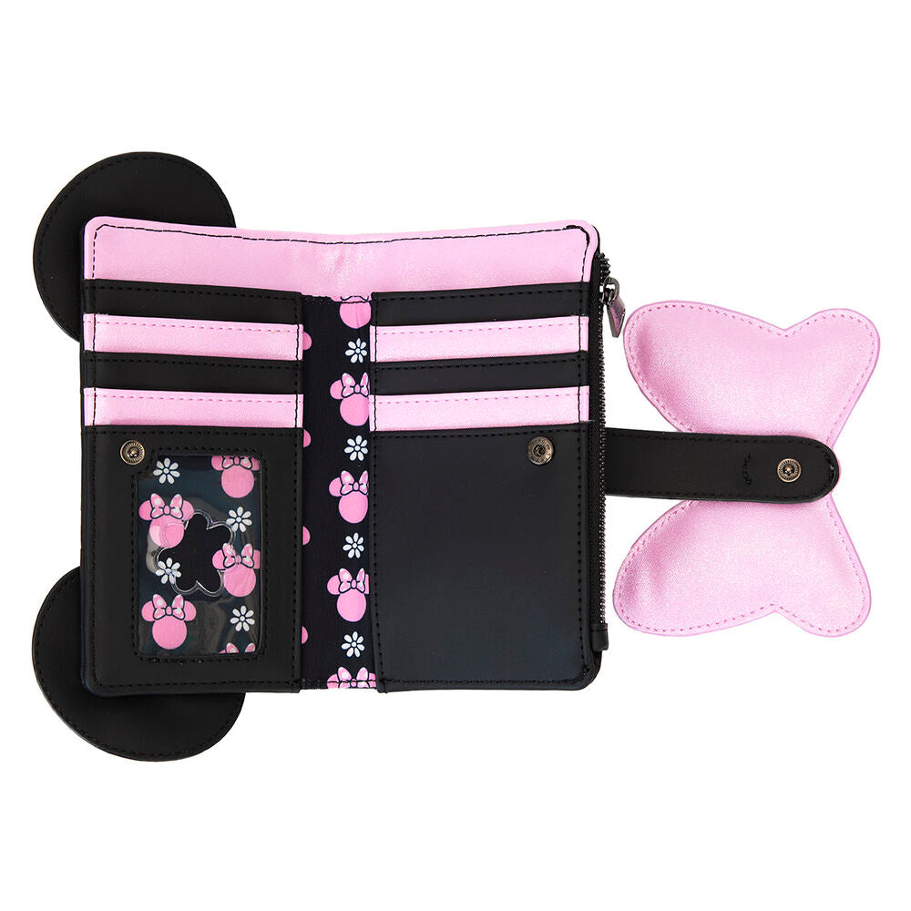 Loungefly Disney Minnie Floral Rock the Dots wallet Nerdscape