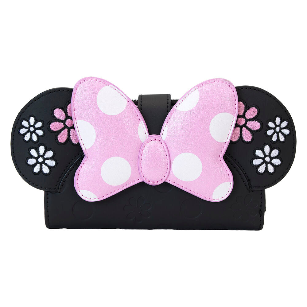 Loungefly Disney Minnie Floral Rock the Dots wallet Nerdscape
