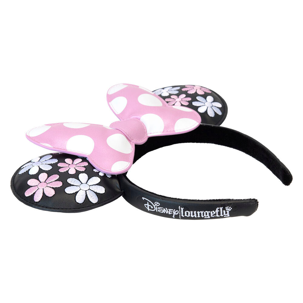 Loungefly Disney Minnie Floral Rock the Dots ear headband Nerdscape