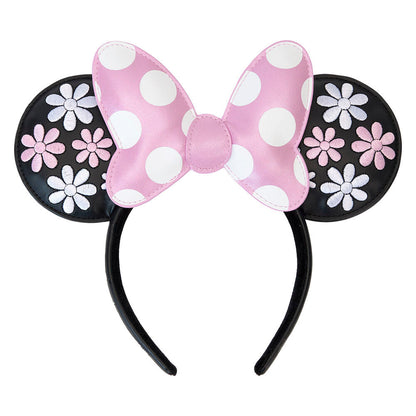 Loungefly Disney Minnie Floral Rock the Dots ear headband Nerdscape