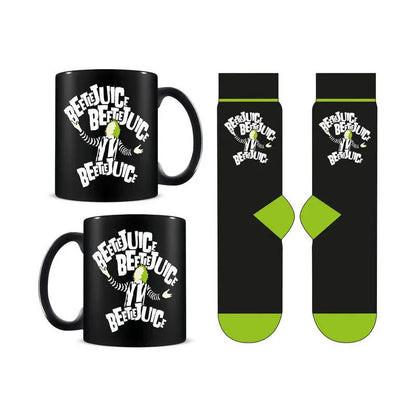 Beetlejuice mug and socks set Nerdscape