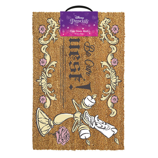 Disney Beauty and the Beast Be Our Guest doormat