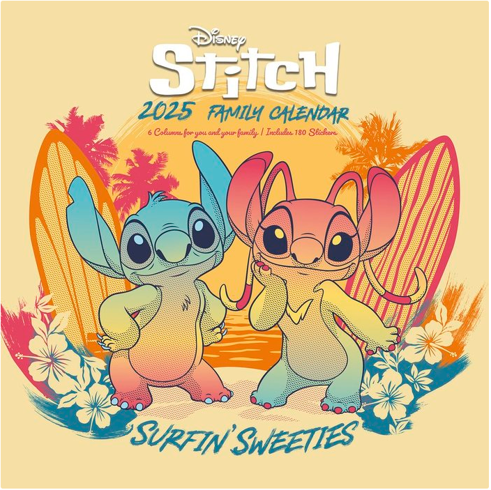 Disney Stitch Family planning calendar Nerdscape
