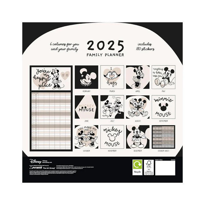 Disney Mickey and Friends Family planning calendar Nerdscape