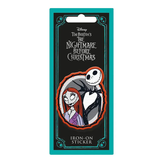 Disney Nightmare Before Christmas Jack & Sally Embroidery sticker Nerdscape