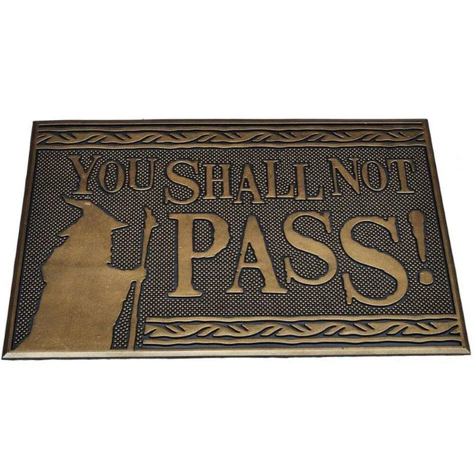 The Lord of the Rings You Shall Not Pass doormat Nerdscape