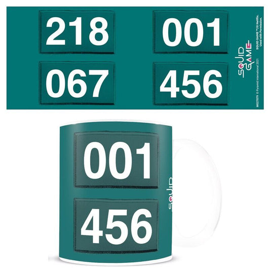 The Squid Game Numbers mug 315ml Nerdscape