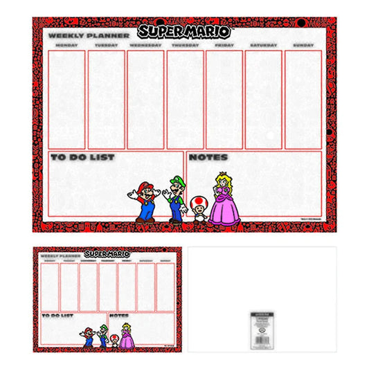 Super Mario Bros A4 Weekly planner Nerdscape