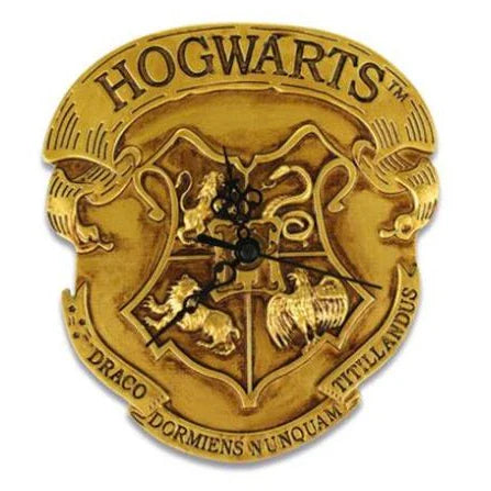 Harry Potter Hogwarts shield clock Nerdscape