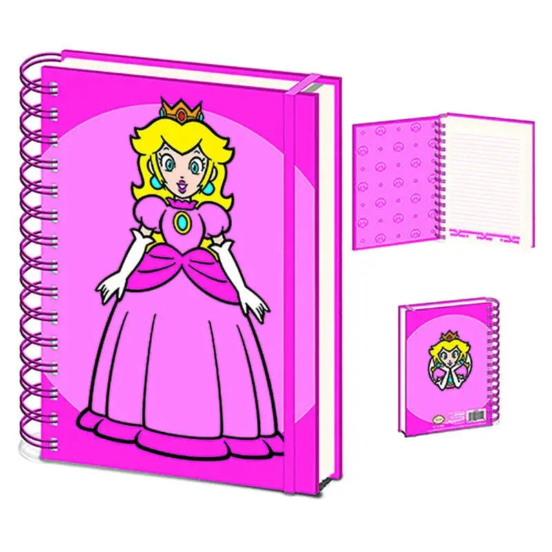 Super Mario Bros Peach A5 notebook Nerdscape