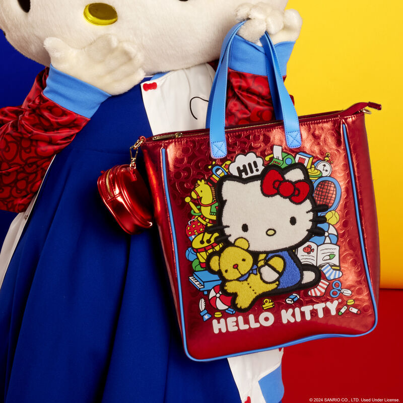 Loungefly Hello Kitty 50th Anniversary tote bag with coin bag Nerdscape