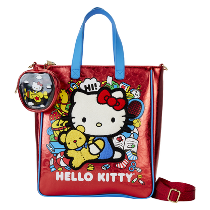 Loungefly Hello Kitty 50th Anniversary tote bag with coin bag Nerdscape