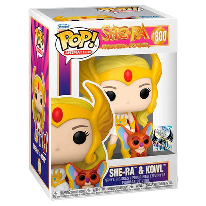 Funko Pop! Masters of the Universe She-Ra & Kowl - Figura da Collezione Vinyl Nerdscape