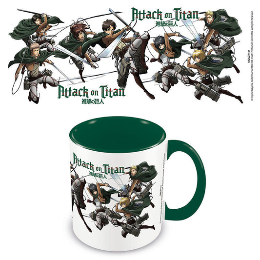 Mug 315 ml à l'effigie des personnages de L'Attaque des Titans