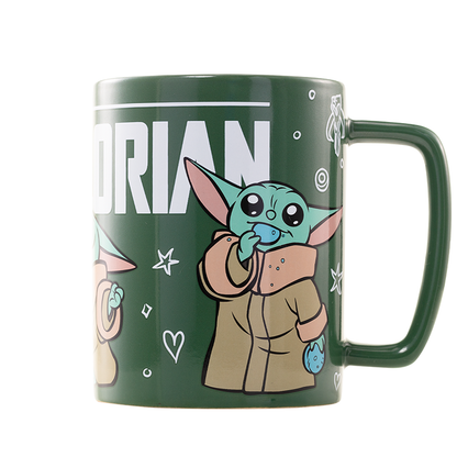 Star Wars Mandalorian Grogu Mug with teddy bear cover 440ml Nerdscape