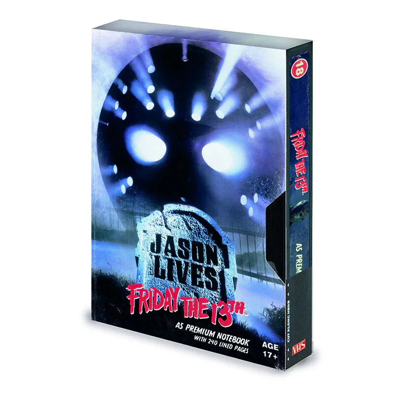 Friday 13th VHS A5 premium notebook Nerdscape
