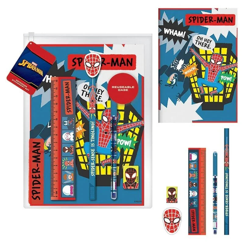 Marvel Spiderman Stationery set with notebook Nerdscape