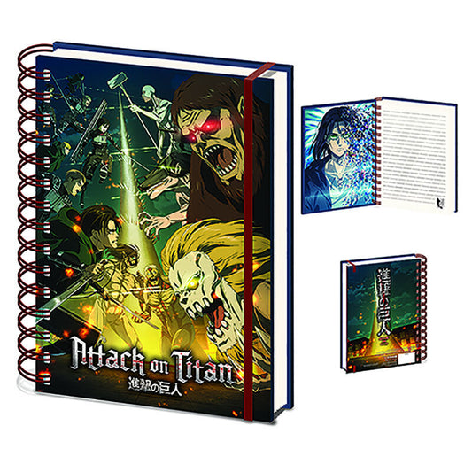 Carnet A5 L'Attaque des Titans