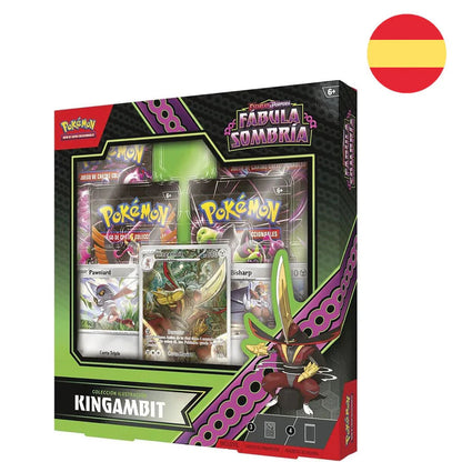 Spanish Pokemon Fabula Sombria Kingambit collectible card game box Nerdscape