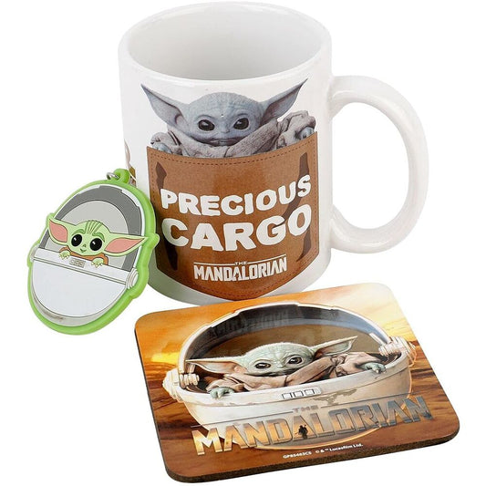 Star Wars Mandalorian Yoda the Child Mug + coaster and keychain set Nerdscape