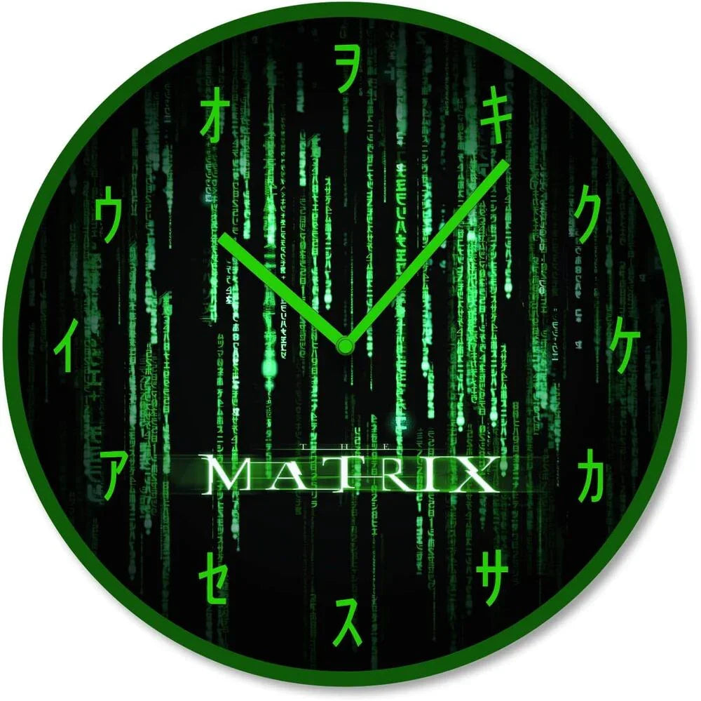 Matrix Code Wall clock Nerdscape