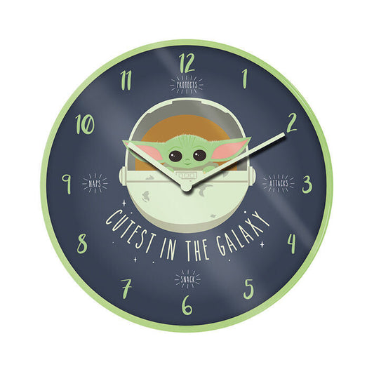 Star Wars Mandalorian Yoda the Child Wall clock Nerdscape