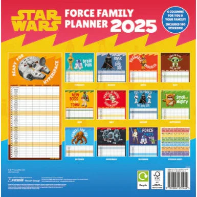 Star Wars Family planning calendar Nerdscape