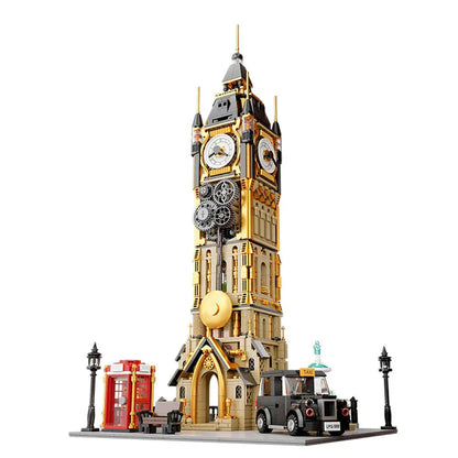 Steampunk Clock Tower Park Construction Kit 2424pcs Nerdscape