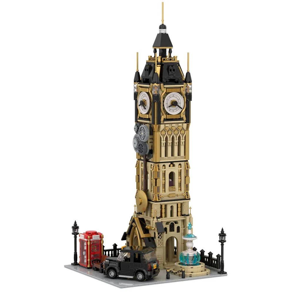 Steampunk Clock Tower Park Construction Kit 2424pcs Nerdscape