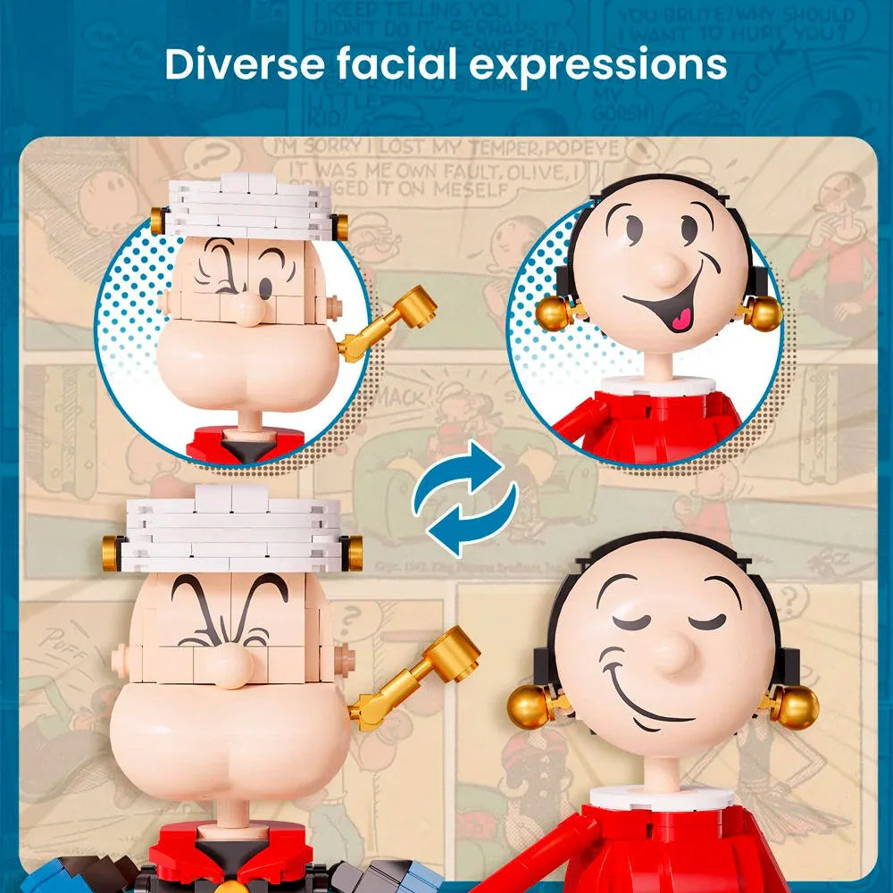Funko Pop! Popeye Popeye & Olivia 1500pcs - Figura da Collezione Vinyl Nerdscape