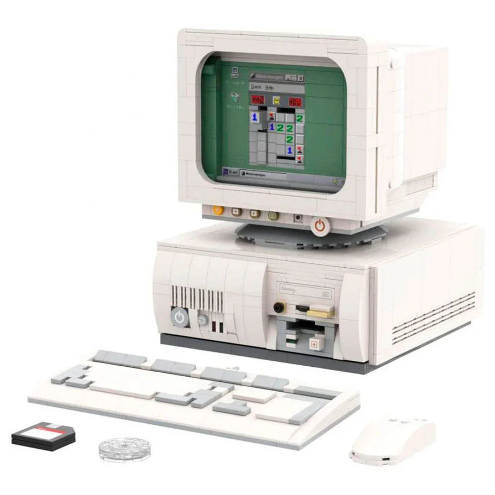Retro Computer Construction Kit 1634pcs Nerdscape