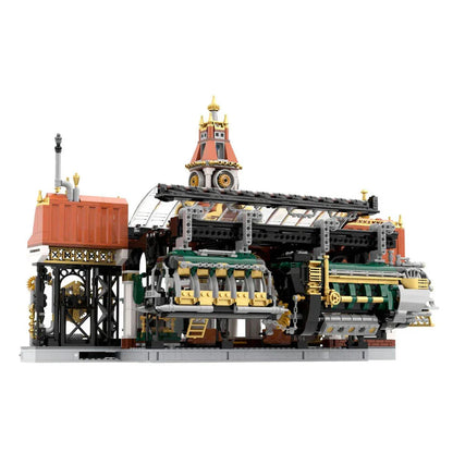 Steampunk Railway Station Construction Kit 2788pcs Nerdscape