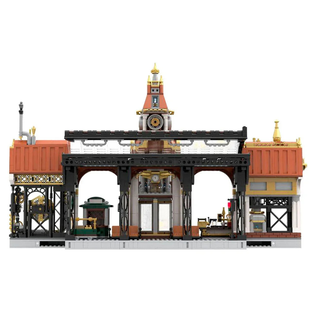Steampunk Railway Station Construction Kit 2788pcs Nerdscape