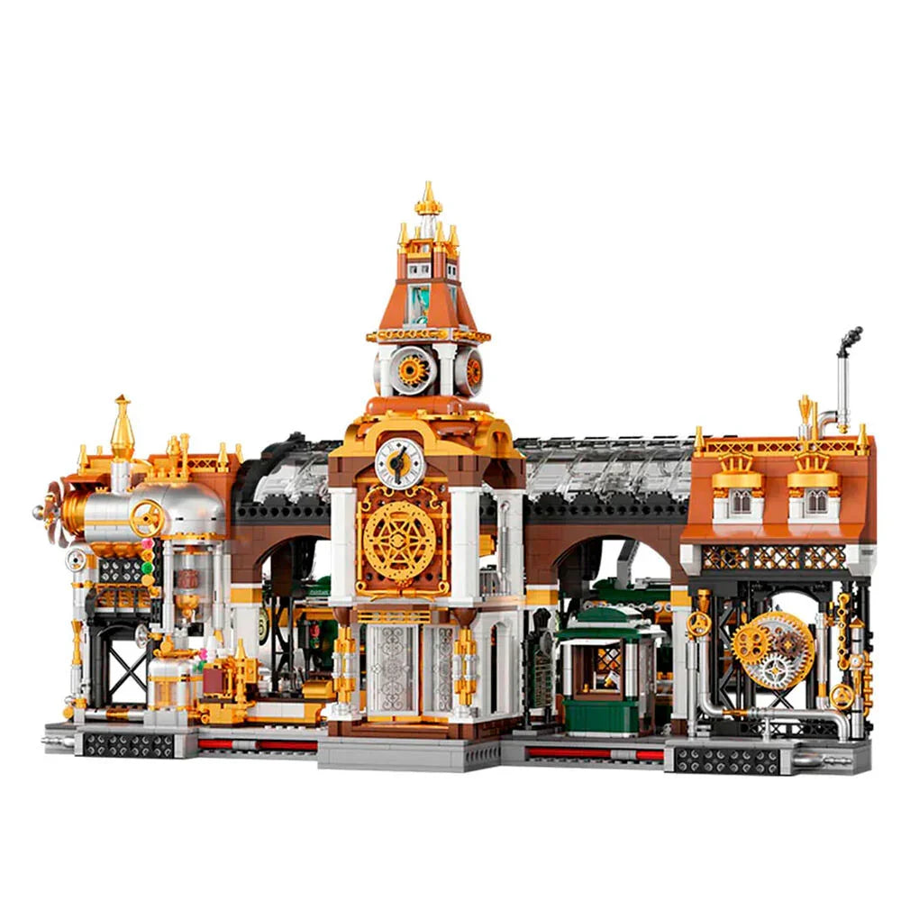 Steampunk Railway Station Construction Kit 2788pcs Nerdscape