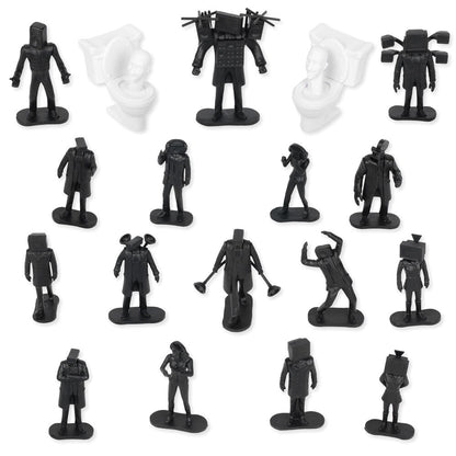 Skibidi Toilet Battle Bucket Serie Completa 20 Figure da Collezione - Nerdscape Nerdscape