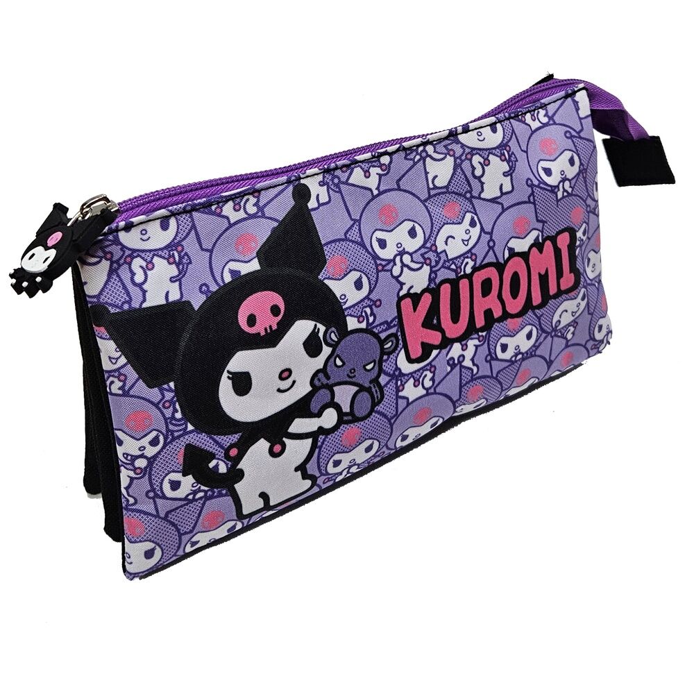 Hello Kitty Kuromi triple pencil case Nerdscape