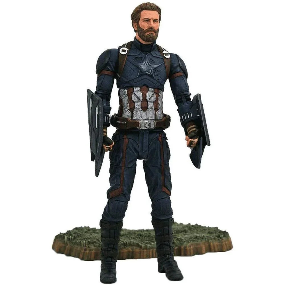 Marvel Avengers Captain America Articulated Figure 18cm - Figura da Collezione - Nerdscape Nerdscape